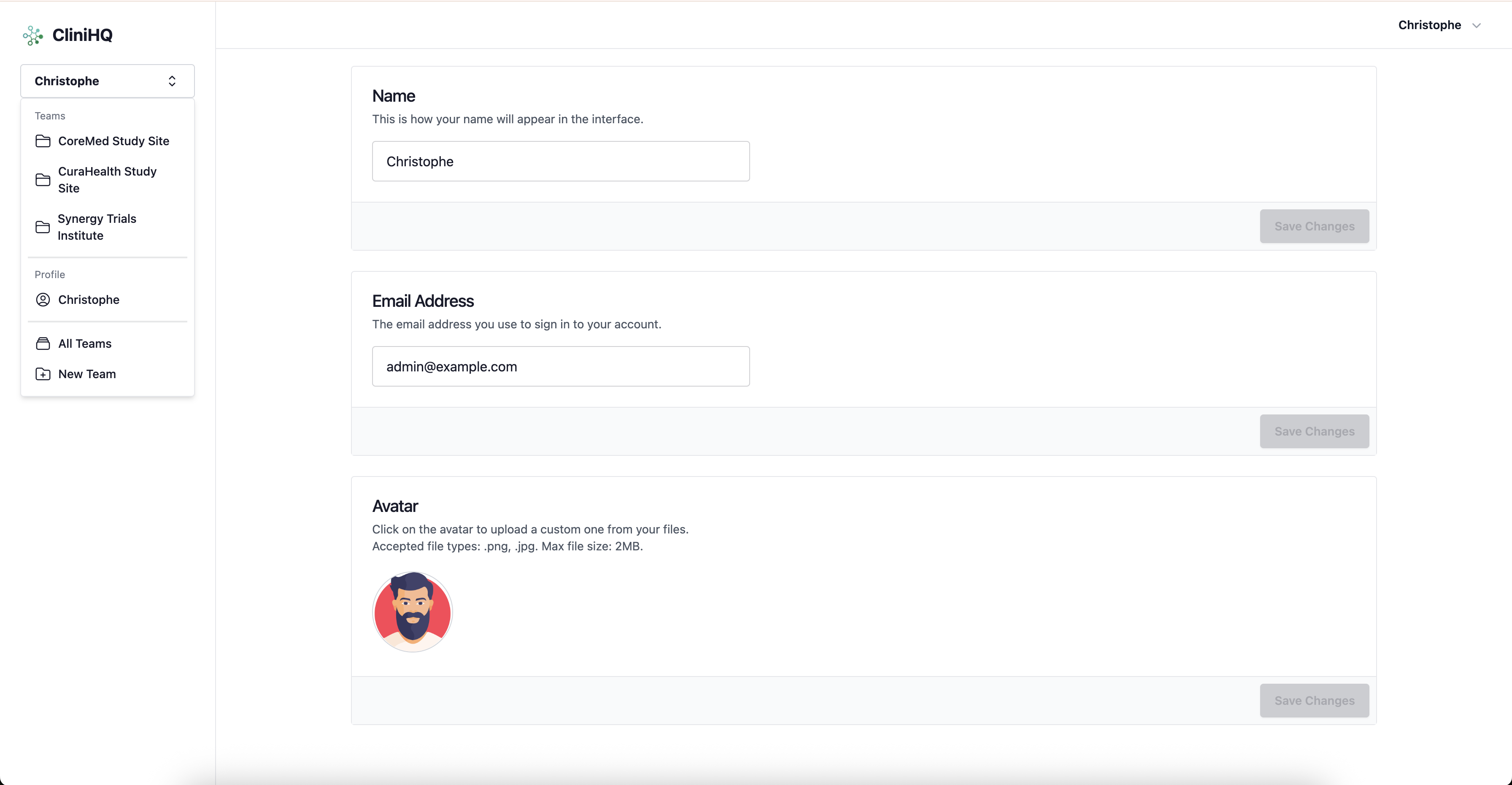CliniHQ App Screenshot 3 - Blinded Reader Workflow